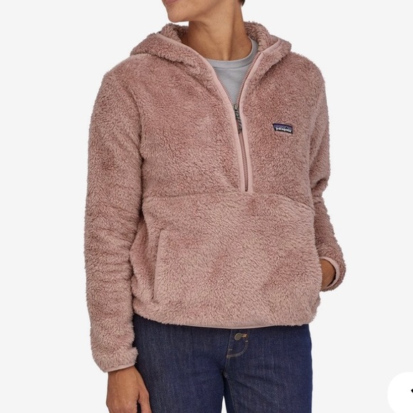 Los Gatos Hooded Fleece Pullover Pink 